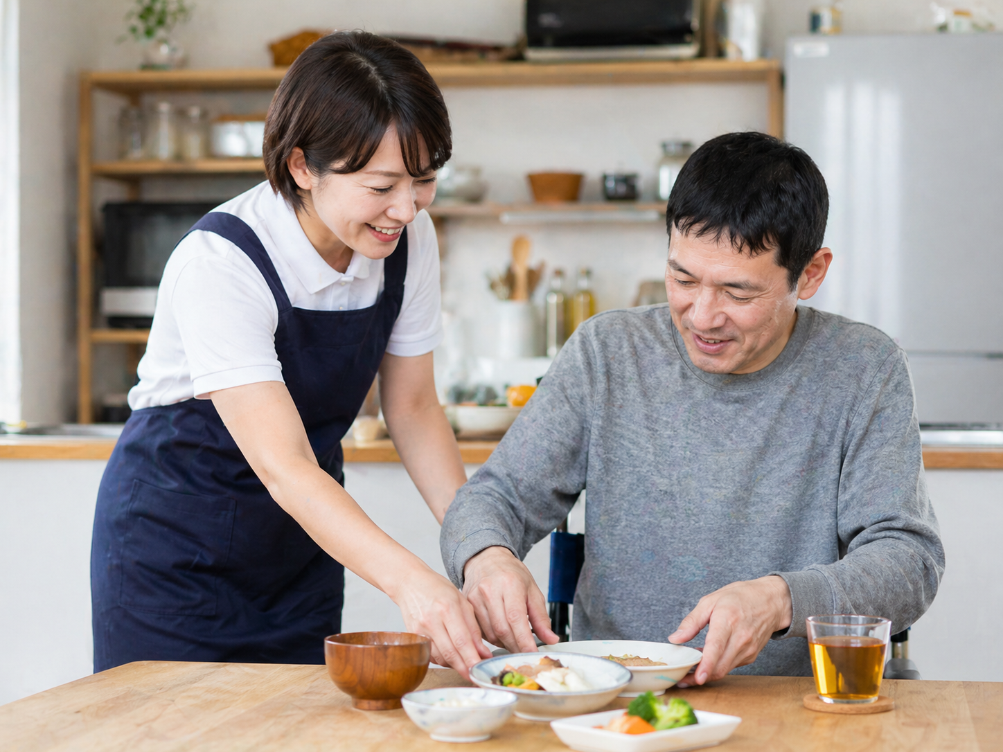 食事を支える事業の様子